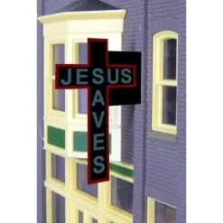 Miller Engineering 9072 N/HO Jesus Saves Animated Neon Style Sign Kit - Your Source for Gaming Essentials* Sale