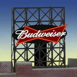 Miller Engineering 338815 N/Z Budweiser Animated Rooftop Billboard Small - Your Source for Gaming Essentials* Sale