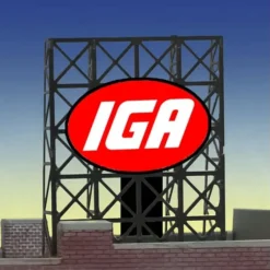 Miller Engineering 338915 N/Z IGA Animated Rooftop Billboard - Your Source for Gaming Essentials* Hot
