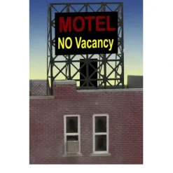 Miller Engineering 338975 N/Z Motel Flashing Neon Rooftop Billboard Small - Your Source for Gaming Essentials* Discount