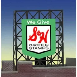 Miller Engineering 338890 N/Z S&H Green Stamps Animated Rooftop Billboard Small - Your Source for Gaming Essentials* Sale