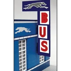 Miller Engineering 5881 O Greyhound Bus Station Animated Vertical Sign - Your Source for Gaming Essentials*