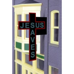 Miller Engineering 9071 O/HO Jesus Saves Animated Billboard Large - Your Source for Gaming Essentials* Outlet