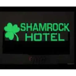 Miller Engineering 6181 O/HO Neon-Like Large Shamrock Hotel Animated Sign - Your Source for Gaming Essentials* Sale