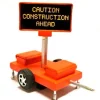 Miniatronics 85-001-01 HO Mobile Highway Sign Caution Construction Ahead - Your Source for Gaming Essentials* Hot