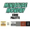 Tabletop Miniatures-Miniature Monday Core Palette - 6 1/2 Ounce Paint Bottles - Your Source for Gaming Essentials