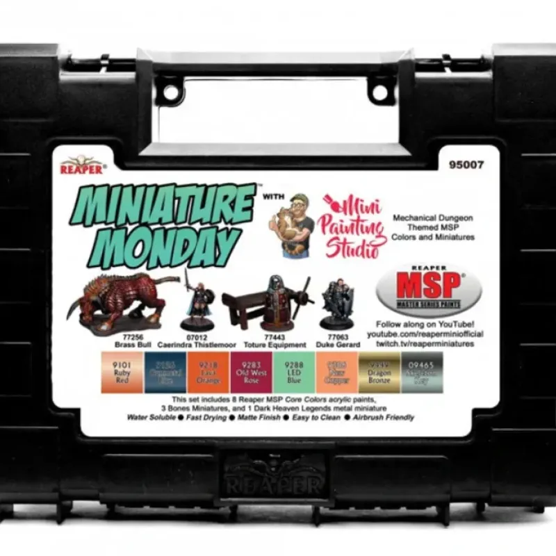 Tabletop Miniatures-Miniature Monday: Mechanical Dungeon Set (July 2020 - 8 Paints and 4 Miniatures) - Your Source for Gaming Essentials
