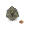 Dice-55mm Jumbo 20-Sided D20 Countdown Dice - Transparent Smoke Gold - Your Source for Gaming Essentials