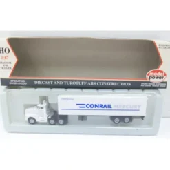 Model Power 15004 1:87 HO Conrail Short Tractor w/Box Trailer - Your Source for Gaming Essentials* Outlet