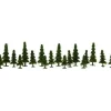 Model Power 1414 Assorted 1:160 Green Pine Trees Assortment 1.77"-3.37" (18) - Your Source for Gaming Essentials* New