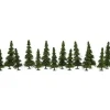 Model Power 1415 Assorted Green Pine Trees (Set of 14) - Your Source for Gaming Essentials* Sale