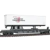 Model Power 98354 HO Canadian Pacific 51' Heavyweight Flatcar w/40' Trailer - Your Source for Gaming Essentials*