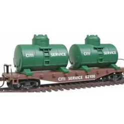 Model Power 98160 HO Citi Service 40' Flat Car with Twin Removable Tanks - Your Source for Gaming Essentials* Clearance