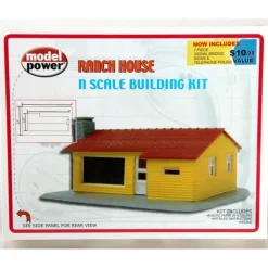Model Power 1587 N Scale Ranch House Kit - Your Source for Gaming Essentials* New