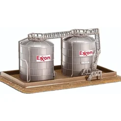 Model Power 490-1471 N Scale Twin Oil Tank Storage Facility Kit - Your Source for Gaming Essentials* New