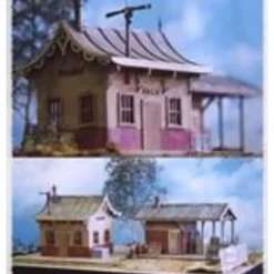Model Tech Studios S0051 O Scale Small Town Station & Freight Shed Scene - Your Source for Gaming Essentials*