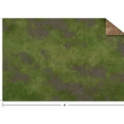 Board Games-Monster Scenery Game Mat: 6'x4' - Broken Grassland / Desert Scrubland (Ungridded) - Your Source for Gaming Essentials