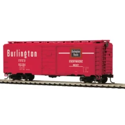 MTH 85-74083 Chicago, Burlington & Quincy HO Scale 40 PS-1 Boxcar #63194 - Your Source for Gaming Essentials* Clearance