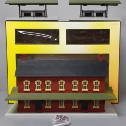 MTH 30-90094 Dark Red Stone Passenger Station w/Dual Platforms LN/Box - Your Source for Gaming Essentials* Sale