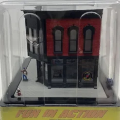 Hot MTH 30-90477 O Assembled Opposite Corner Building with Blinking Sign - Your Source for Gaming Essentials Trains