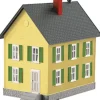 MTH 30-90118 O Gauge Yellow Row House with Green Shutters EX - Your Source for Gaming Essentials* Clearance