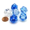 Dice>Nebula 20 Sided D20 Chessex Dice, 6 Pieces - Dark Blue with White Numbers - Your Source for Gaming Essentials