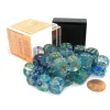 Dice>Nebula 12mm D6 Dice Block (36 Dice) - Oceanic with Gold Pips - Your Source for Gaming Essentials