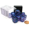 Dice>Nebula 16mm D6 Dice Block (12 Dice) - Nocturnal with Blue Pips - Your Source for Gaming Essentials