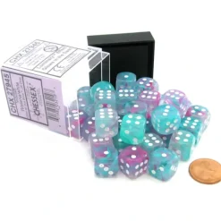 Dice>Nebula 12mm D6 Dice Block (36 Dice) - Wisteria with White Pips - Your Source for Gaming Essentials