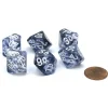 Dice>Nebula 16mm Tens D10 (00-90) Chessex Dice, 6 Pieces - Black with White Numbers - Your Source for Gaming Essentials