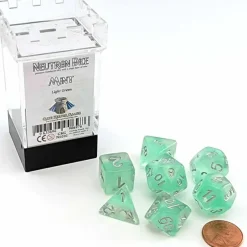 Dice>Neutron Dice 7 Piece Polyhedral DnD Dice Set - Mint - Your Source for Gaming Essentials