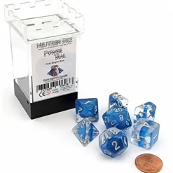 Dice>Neutron Dice 7 Piece Polyhedral DnD Dice Set - Power Teal - Your Source for Gaming Essentials
