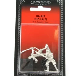 Tabletop Miniatures-Ninja (2) #04-303 Classic Ral Partha Fantasy RPG Metal Figure - Your Source for Gaming Essentials