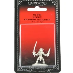 Tabletop Miniatures-Noegu Pitfighter Champion #03-100 Classic Ral Partha Fantasy RPG Metal Figure - Your Source for Gaming Essentials