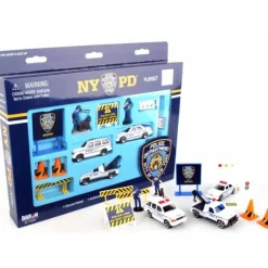 Toys-NYPD 12 Piece Playset with Vehicles, Signs, and Officiers - Your Source for Gaming Essentials