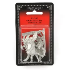 Tabletop Miniatures-Ogre Knight/Reptile Mount #01-243 Classic Ral Partha Fantasy RPG Metal Figure - Your Source for Gaming Essentials
