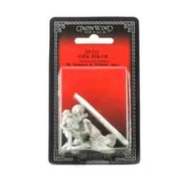 Tabletop Miniatures-Orc Biker Standing and Mounted #20-521 Shadowrun RPG Metal Ral Partha Figure - Your Source for Gaming Essentials