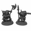 Tabletop Miniatures-Orcs of the Ragged Wound Leaders (2) 07014 Bones USA Unpainted Plastic Miniature - Your Source for Gaming Essentials