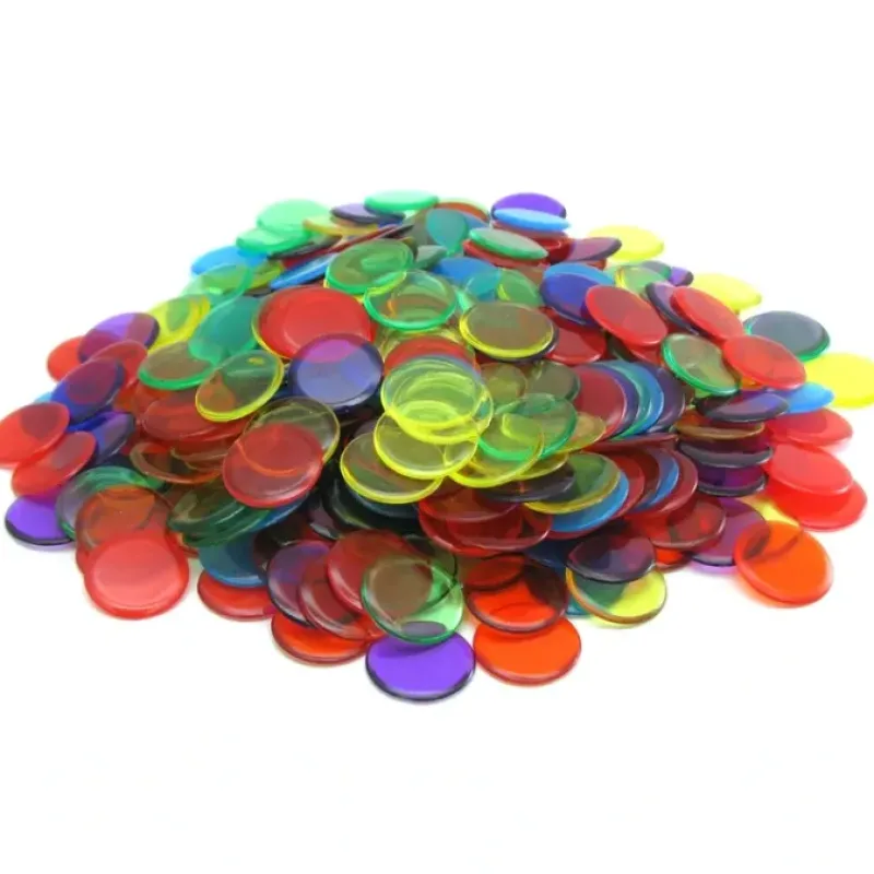 Board Games-Pack of 300 6 Assorted Colors Extra Thick 3/4" 19mm Sorting Chips - Your Source for Gaming Essentials