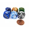 Dice>Pack of 6 Chessex Custom Engraved 16mm D6 Assorted Style Dice - Yuck Face - Your Source for Gaming Essentials