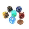 Dice>Pack of 6 Chessex Custom Engraved 16mm D6 Assorted Style Funny Meme Dice - Salty - Your Source for Gaming Essentials