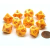 Dice>Pack of 10 Chessex Festive D10 Dice - Sunburst with Red Numbers - Your Source for Gaming Essentials