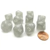 Dice>Pack Of 10 Chessex Frosted D10 Dice - Light Smoke with White Numbers - Your Source for Gaming Essentials