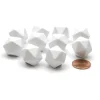 Dice>Pack of 10 D20 Blank Standard Sized Dice - White - Your Source for Gaming Essentials