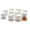Dice>Pack of 10 D12 Blank Standard Sized Dice - White - Your Source for Gaming Essentials
