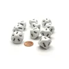Dice>Pack of 10 D10 German Word Number Dice, 1 to 10 - White with Black Words - Your Source for Gaming Essentials