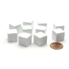 Dice>Pack of 10 D6 14mm Blank Cube Square Dice - White - Your Source for Gaming Essentials