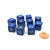 Dice>Pack of 10 D6 16mm Koplow Games Pearl Number Dice - Navy - Your Source for Gaming Essentials