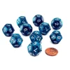 Dice>Pack of 10 D12 18mm Koplow Games Pearl Dice - Emerald - Your Source for Gaming Essentials