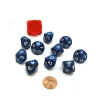 Dice>Pack of 10 D10 16mm Koplow Games Pearl Dice - Navy - Your Source for Gaming Essentials